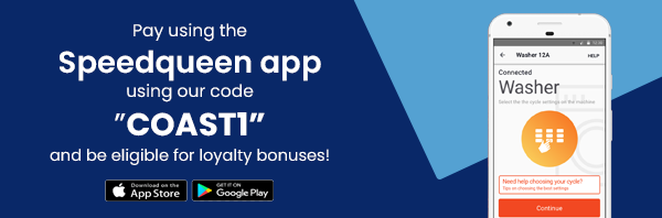 Download the SpeedQueen app for Coast Laundromat Whangaparaoa