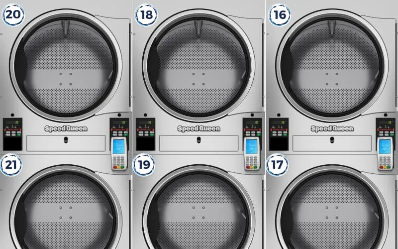 22KG extra-large tumble dryers at Coast Laundromat Whangaparaoa