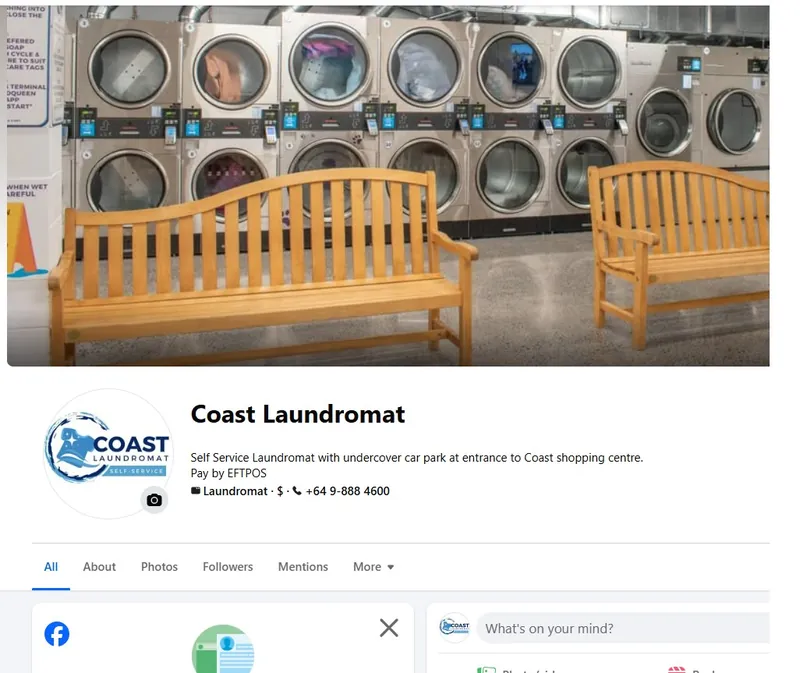 Coast Laundromat Whangaparaoa Facebook page